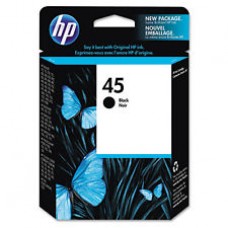Genuine HP No. 45 Black Ink Cartridge - 42ml